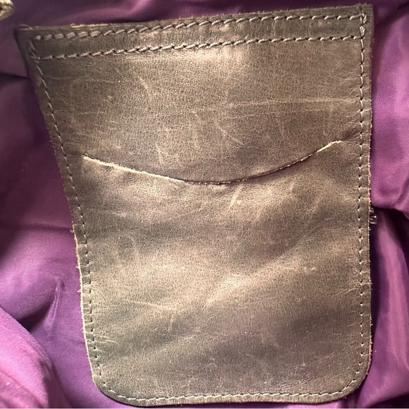 Barney’s New York Two Tone Grey Top Handle Leather Handbag - Picture 6 of 9